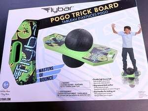 NEW Flybar Pogo Trick Board - Green Mean Jump Trick Bounce Toy